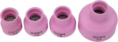 Alumina Torch Gas Lens Kit, Long Service Life Ceramic Welding Cup Set for WP 171826 TIG Torch