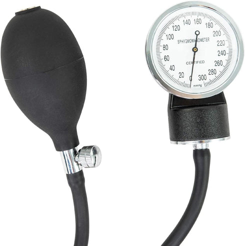 LINE2design Adult Blood Pressure Cuff - School Safety Deluxe Aneroid Sphygmomanometer with Cuff and Carrying Case