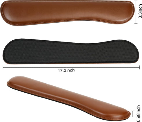 RICHEN Ergonomic PU Leather Keyboard Wrist Rest & Mouse Pad Set - Memory Foam for Comfort