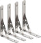 Deezio Stainless Steel Solid Shelf Brackets 10 inch, Shelf Support Corner Brace Joint