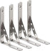 Deezio Stainless Steel Solid Shelf Brackets 10 inch, Shelf Support Corner Brace Joint