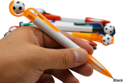 Maydahui 10PCS Soccer Shape BallPoint Pen, Fun Football Pens, Retractable Manual Sport Pen