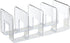 SAYEEC Acrylic File Sorter, Clear File Holder, Sturdy Desktop Organizer for Envelopes, Mail, and Notebook (4 Sections)