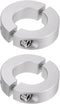 2pcs Double Split Shaft Collar for 25mm Shaft, Set Screw Clamp-On Collars for Machine Tools