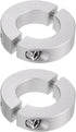 2pcs Double Split Shaft Collar for 25mm Shaft, Set Screw Clamp-On Collars for Machine Tools