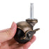 Skelang 2" Pack 4 5/16" 1-1/2") Ball Caster, Grip Neck Stem Caster with Brake and Sockets, Vintage Antique Swivel