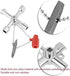 4 in 1 Universal Utilities Key, Multi-Functional Cross Key with Bit for Electrical Cupboard, Train Door, and Valves