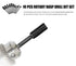Rasp Wood Carving Bits for Woodworking, 1/8 Shank Mini Rotary Burr Rasp Set, 10 pcs Power Carving Bit Tools