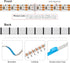 WS2812B 5mm 2020SMD DC5V 6.4FT 160Pixels/m 320LED IP30 BTF-LIGHTING IC RGB Ultra Narrow LED Strip Individually