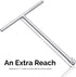 Neiko 01135A 3/8-inch Drive T-Handle Wrench | Long Reach Chromium Vanadium Steel