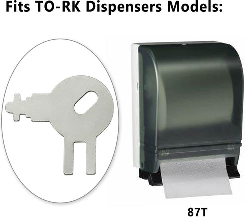 1PCS 70WM1 83TR 87T Dispenser Key Replacement for to-rk Paper Towel Dispensers Models Fits Von Dr-ehle Pal-mer