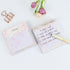 Marble Gold Sticky Note Pads Holder Set, 3x3" Self-Adhesive Cube Memo Paper Scratch Pad Desk Organizer