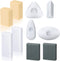 Outus 10 Pieces Drawing Art Erasers, Includes Pencil, Grey Kneaded, White Foam, Multi-Shape, Cube Eraser