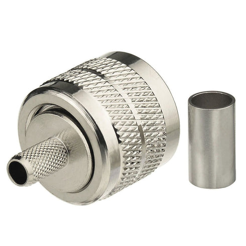 wlaniot PL259 + SO239 Crimp Connectors Kit for RG58 RG142 RG400 LMR195 Coaxial Jumper Cable