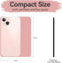 Small Rectangular Mouse Pad, Portable Waterproof Mini Mouse Pad with Non-Slip Glue Base, Dark Pink 5x6 inches