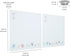 ECR4Kids MessageStor Magnetic Dry-Erase Glass Board - 17.5in x 17.5in Wall-Mounted Whiteboard, 2-Pack