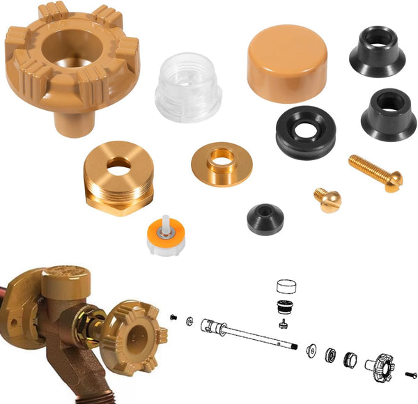 RK-17MH Repair Kit Metal Handle, Compatible with Woodford Model 17 Outside Faucet