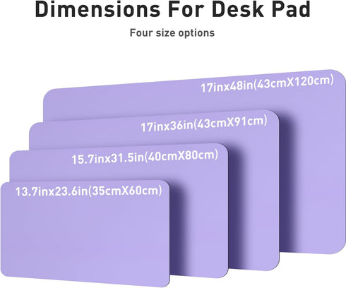 Leather Desk Pad Protector, Non-Slip PU Leather Blotter, Waterproof Writing Pad for Office Home (23.6" x 13.7",