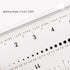 Film Flexible Ruler 16 Inch 0.1mm Scale, PET Plastic Covered Folding Straight Ruler Measuring Tool, Transparent