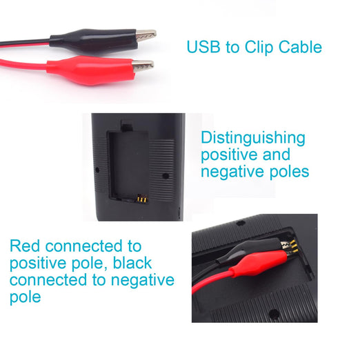 USB Alligator Clips with Wires, 22AWG 1M/3.3FT Test Clips Clamp to USB Male Connector for Multimeter Measure