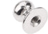 dophee 10Pcs Mini Drawer Knobs, Silver Zinc Alloy Pulls for Jewelry Box, Cabinet, Dresser, Closet, 0.39"x0.43"