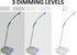 GoLamp 3 Dimming 2-in-1 LED Levels Lamp Touch Coltrol with Night Light. USB or Battery Operated. Black or White (White)