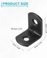 40 Set 0.79"x0.59"x0.79" uxcell L Corner Bracket Corner Brace Metal Joint Right Angle Brackets Rounded Corner Fastener