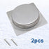 2 Pack 50 x 50MM Recessed Flush Pulls, Stainless Steel Square Invisible Flat Finger Pull for Sliding Door