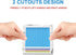 WINFFOR Acrylic Notepad Holder Dispenser - 3x3 in Sticky Note Memo Holder for Desk Organizer (W/O Pads) Office School