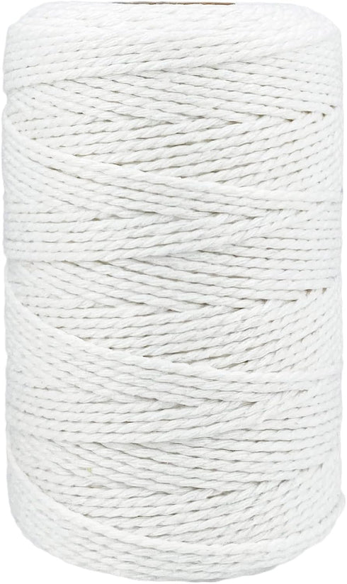 Butchers Twine String, 500 Feet Natural Cotton Twine for Cooking, Crafts, Roasting, Gift Wrapping, Gardening