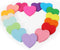 EOOUT Heart Sticky Notes, 16 Colors, 75 Sheets/Pad, 1200 Sheets Shape Sticky Pad, Colorful Memo Pads