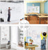 Magnetic Whiteboard Sticker for Wall/Door, 36" x 24" Large Self Adhesive White Board