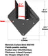 20 Pcs Black Hurricane Tie - Thickness 2.2mm (13 Gauge) Joist Hangers for Roofing Trusses Wood Timber Connectors