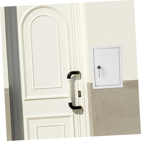 1 Healifty Locking Wall Mounted Milk Box Sturdy Outdoor Container Secure Milk Storage Box for Home Use Piece