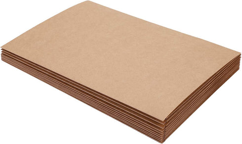 Kraft Paper Folders for A4 A5 Files, 10-Pack Black Pocket and Prong Document Folders for Office School Home