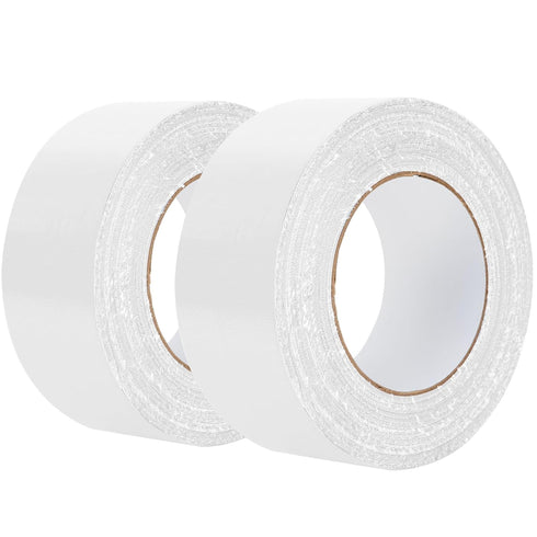 White Duct Tape Heavy Duty Waterproof, 80 Yards x 2 Inch, Strong Adhesive, Easy Tear for Home Repairs and Crafts