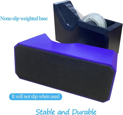 Desktop Tape Dispenser, Non-Skid Base, Colorful Heavy Duty Cute Tape Dispenser for Office Packaging