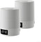 Night Light with Clock, 3 Color 2000mAh Dimmable Rechargeable LED Touch Lamp,