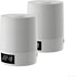Night Light with Clock, 3 Color 2000mAh Dimmable Rechargeable LED Touch Lamp,