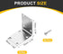 6Pcs 2.76"x2.76"x1.89" (70x70x48mm, uxcell L-Shaped Brackets Corner Brace, Corner Bracket Shelf Bracket Right Angle