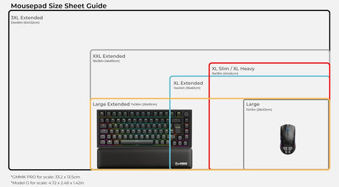 Glorious Large Gaming Mouse Pad, Rubber Base Computer Mouse Mat, 16"x18" White Cloth Mousepad