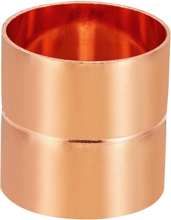 PATIKIL 1-5/8 Inch ID Copper Coupling Fittings, Rolled Tube Stop for HVAC Plumbing