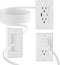 CIRKULYX Outlet Relocation Kit,in Wall Cable Management Kit,2 AC+USB-A+USB-C,Power Relocation Kit for Unreachable