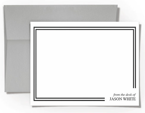 Copper and Toad Mens Personalized Stationery Set for Men, Boys Thank You Notes, Personalized Note