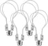 Abizarch 4Pcs Bulb Bulb Bulb Light Clip Metal Lamp Shade Holder Heavy-Duty Light Clamp Gold/Black/Silver Lamp Shade