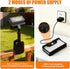 600LM 3 IP65 1-Second Clip On Solar Motion Sensor Light Outdoor, Modes Waterproof, Adjustable Angle Installation