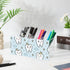 Ainavmxzs 4 Cute Cartoon Tooth Crown Acrylic Makeup Brush Holder With Compartments Hair Product Organizer Pen Holder
