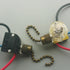Rooyar 15cm 3-Wire Upgraded Semi-clear Pull Chain Switchs with Cable Simple Installs for Ceiling Fan Or Pendant Light