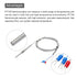 MECCANIXITY PT100 RTD Thermocouple Stainless Steel M8 Temperature Sensor Probe -50 to 500C 6.6ft