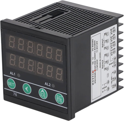Digit Counter, 6 Digit Multifunctional Industrial Assembly Line LED Digital Display Timer Meter